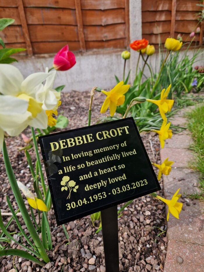 Ashes Large Perspex Commemorative Plaque - Image 2