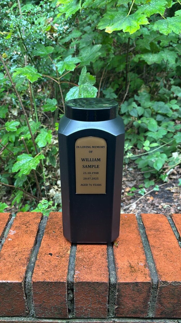 Poly Urn with Engraved Name Plaque