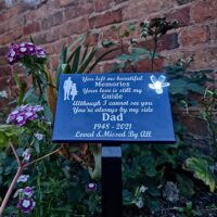 Granite Style Solar-Powered Commemorative Plaque