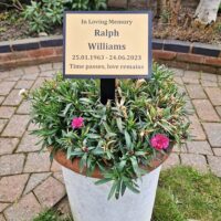 Enclosed Ashes Medium Perspex Commemorative Plaque - Image 2