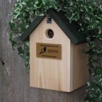 Nest Box including Perspex Inscription Plaque