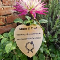 Heart Perspex Commemorative Plaque Christmas