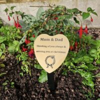 Heart Perspex Commemorative Plaque Christmas - Image 2