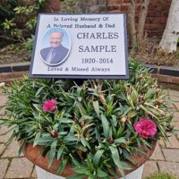 Large Perspex Commemorative Plaque with Photograph - Image 2