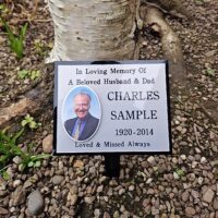 Large Perspex Commemorative Plaque with Photograph