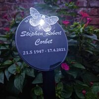 Oval Solar-Powered Commemorative Plaque