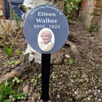 Oval Perspex Commemorative Plaque with Photograph - Image 3