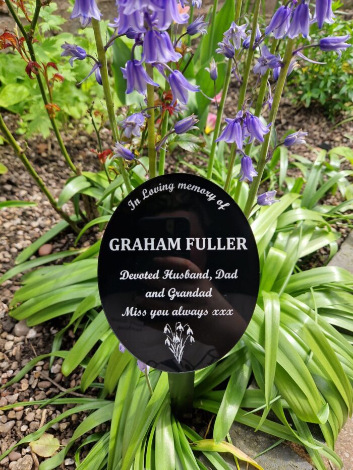 Oval Perspex Commemorative Plaque