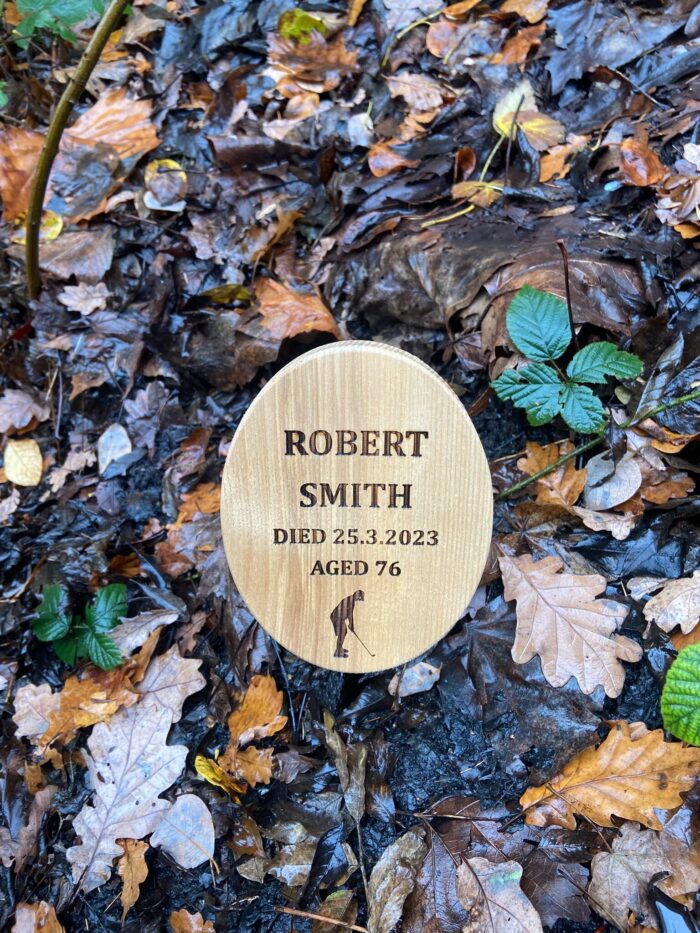 Wooden Oval Commemorative Plaque - Image 4