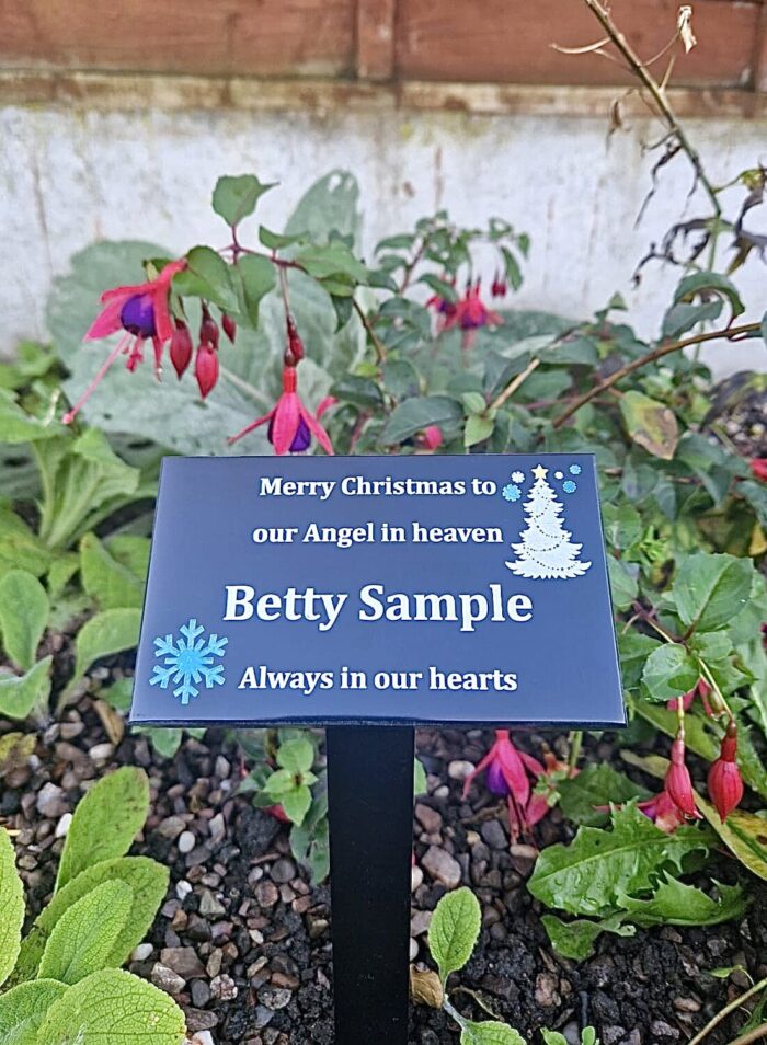 Christmas Small Granite Style Commemorative Plaque - Image 2