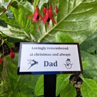 Small Perspex Commemorative Plaque Christmas