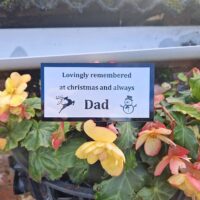 Small Perspex Commemorative Plaque Christmas - Image 2
