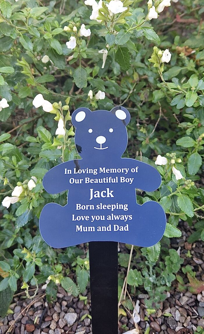 Teddy Bear Perspex Commemorative Plaque - Image 2